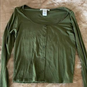 Olive crop top